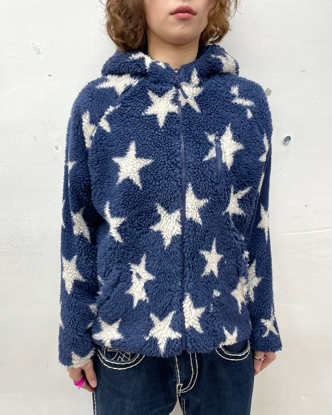 Rough Star Navy Fleece Jacket  상품이미지4