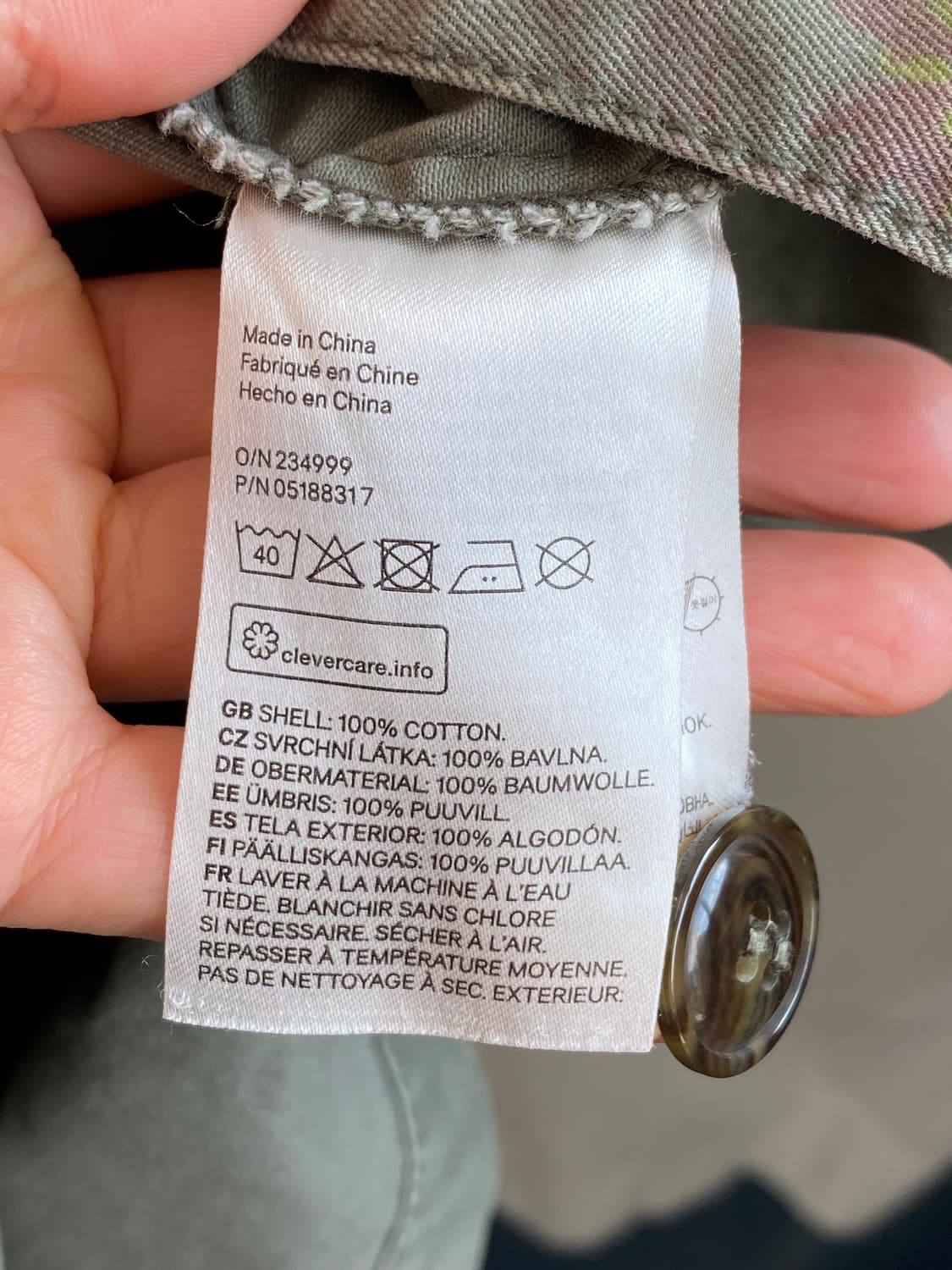 H&M 플라워 야상자켓(XL) 상품이미지8