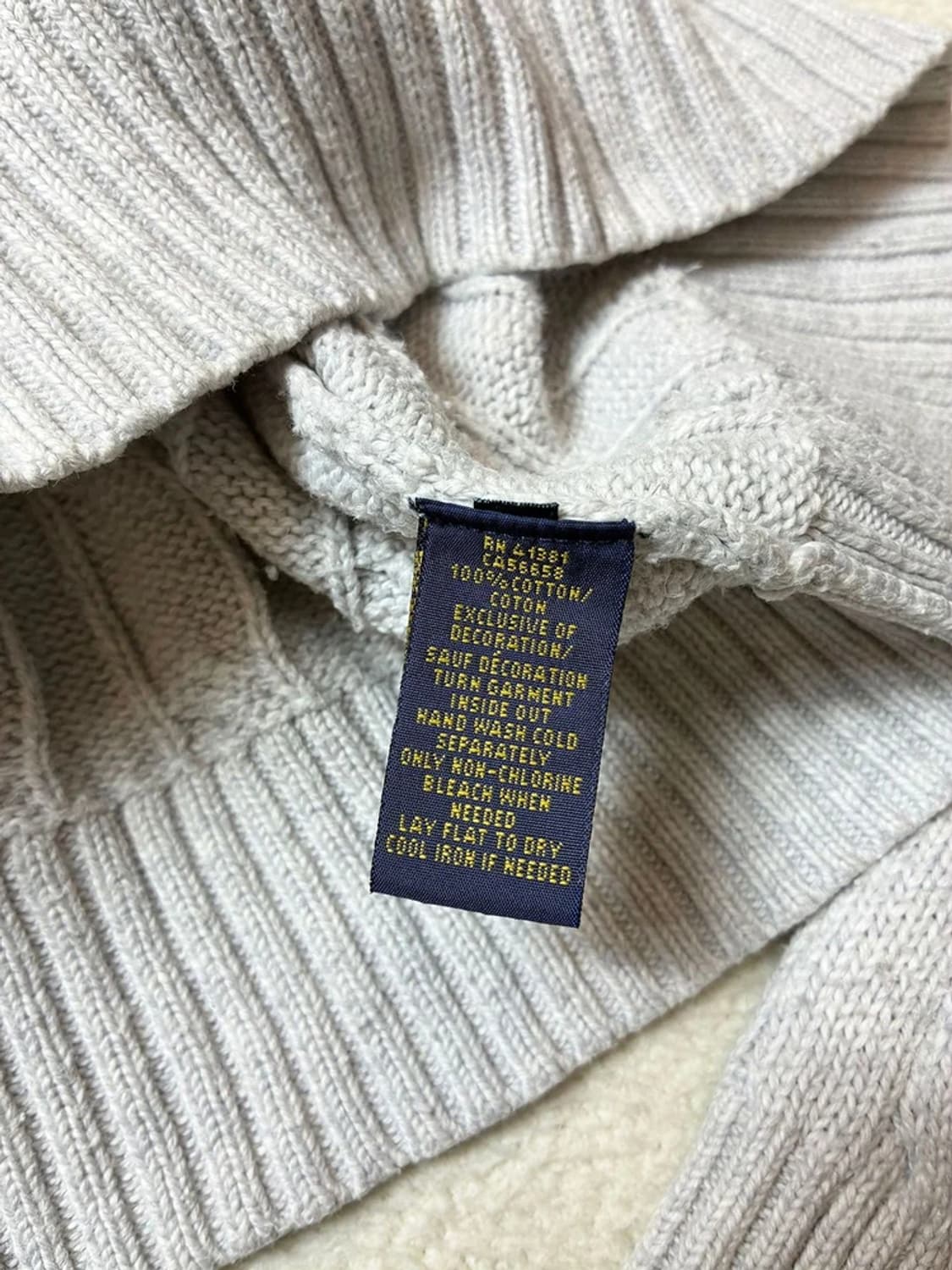 폴로 랄프로렌 10's 코튼 꽈배기 니트 PN6622 상품이미지7