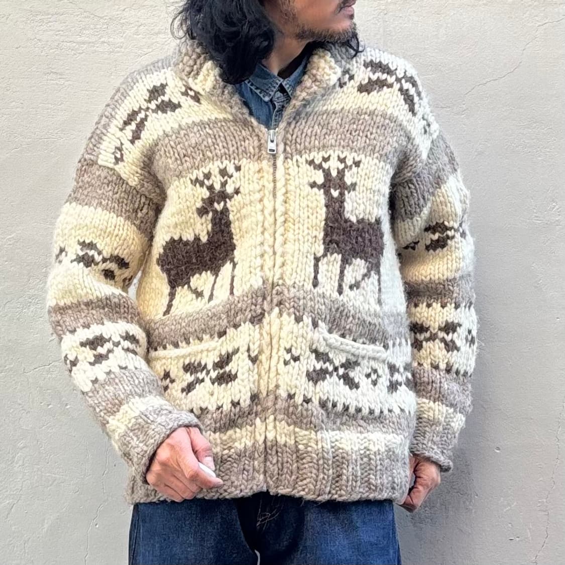 빈티지 flyer hooks 코위찬 가디건 상품이미지10