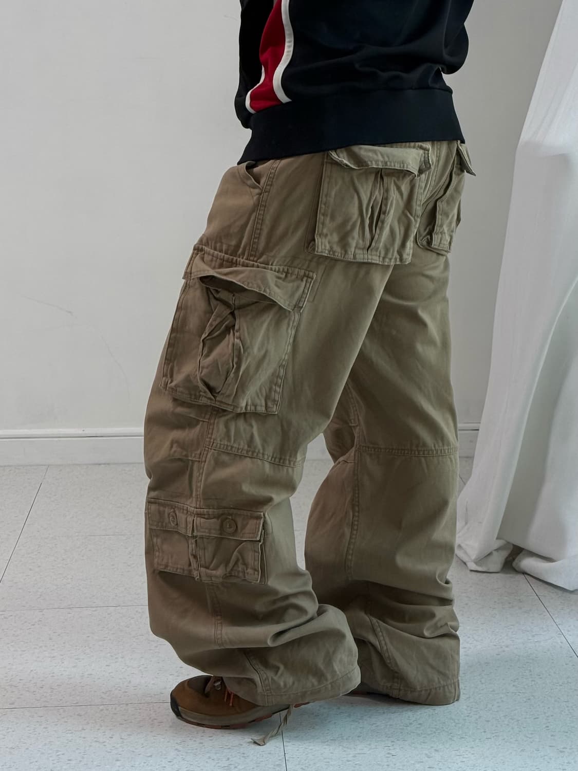 빈티지 베이지 멀티포켓 카고팬츠 상품이미지3