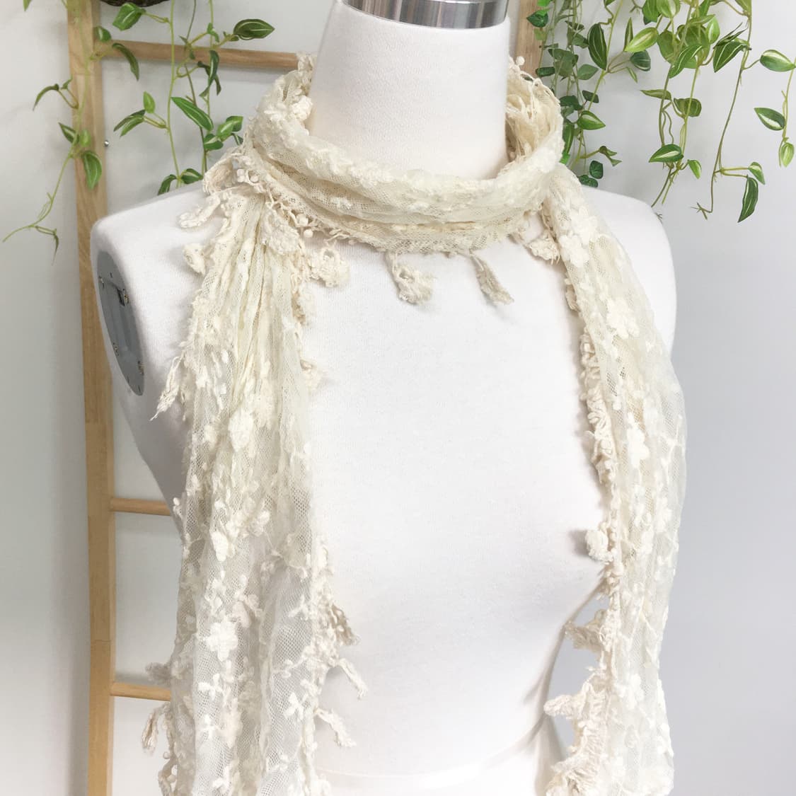 JPN/ 모리걸스카프 모리룩스카프 레이스스카프 얇은스카프 상품이미지3