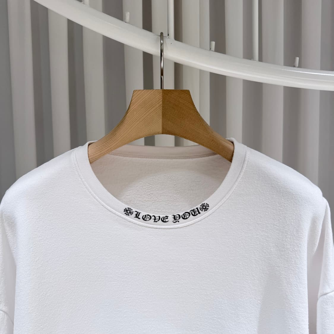 (A+/XL) / 크롬하츠 러브유 크루넥 플로랄 맨투맨 화이트 상품이미지4