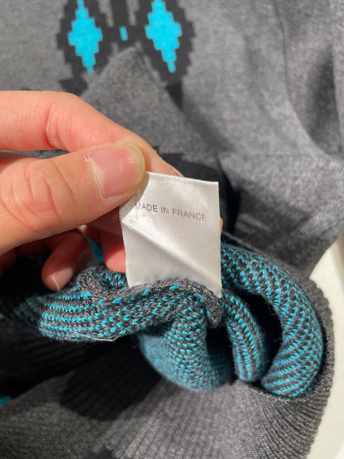 헤드 메이너 그레이 인타르시아 오버 니트 상품이미지9