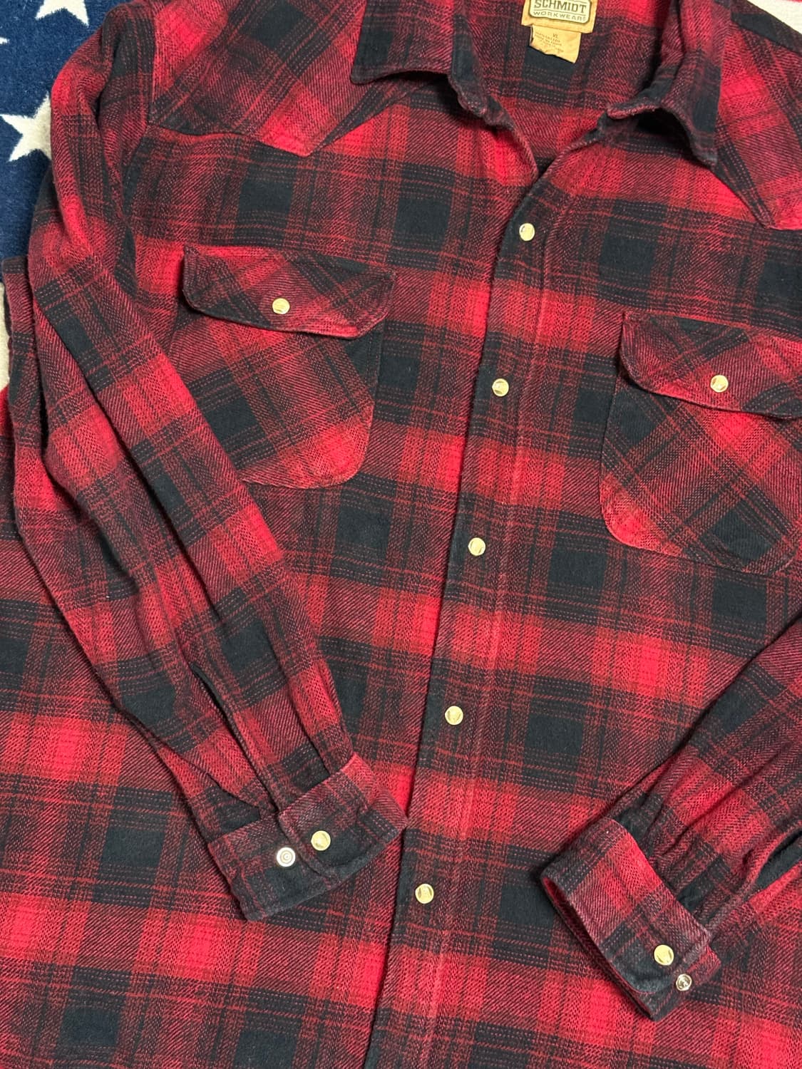 버팔로체크 플란넬 웨스턴 셔츠 SCHMIDT flannel shirt 상품이미지7