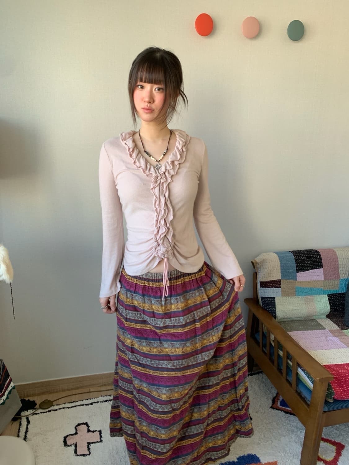 pinky frill top 상품이미지1