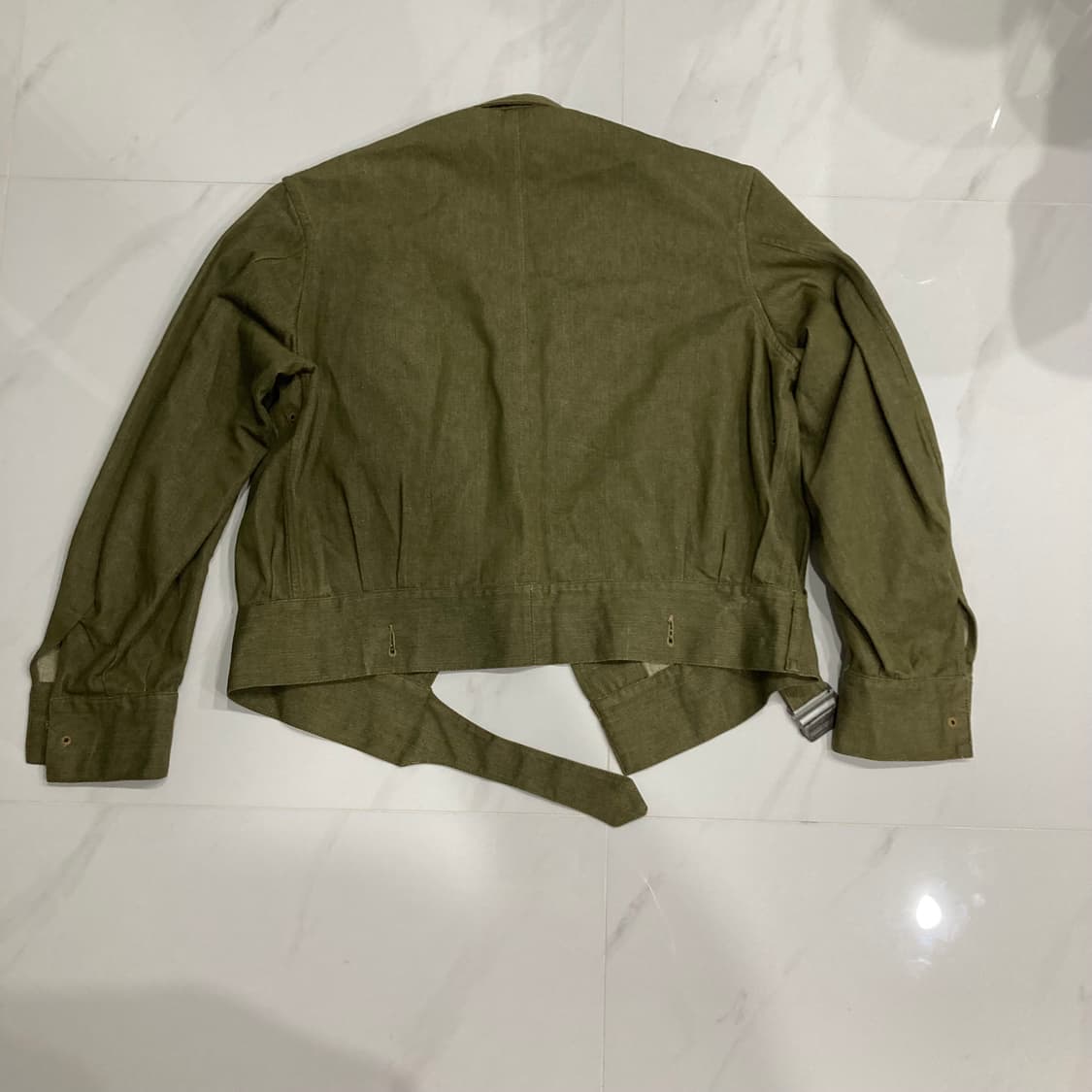 오리지널 52s 영국군 green denim배틀드레스 자켓 상품이미지3