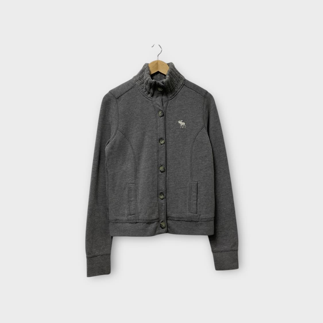 아베크롬비 Abercrombie 골지넥  가디건M 상품이미지1