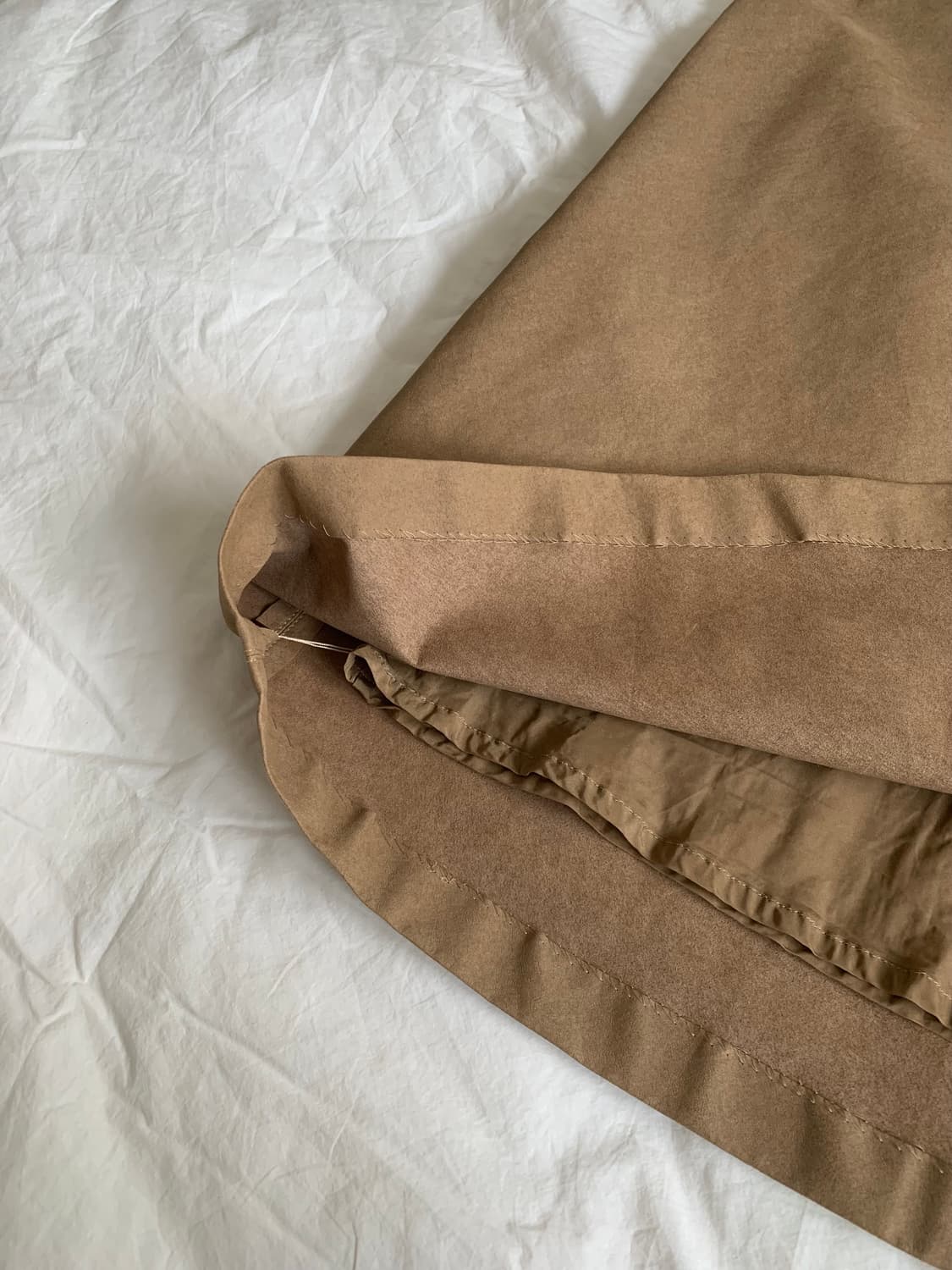 카멜 스웨이드 스커트 상품이미지3