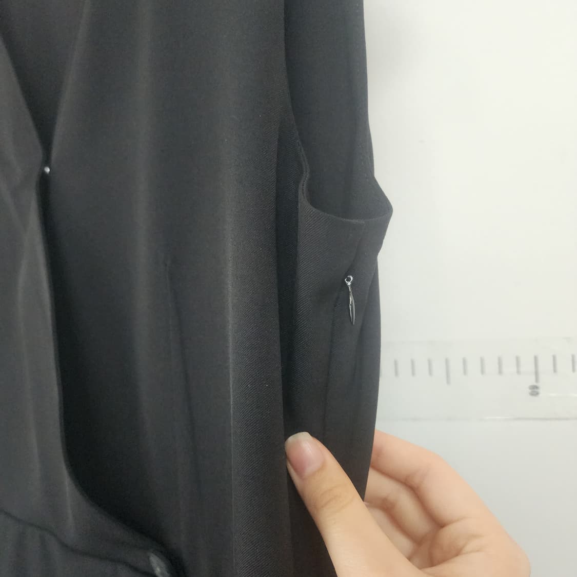 TASI 블랙 랩 스타일 롱 원피스 상품이미지4