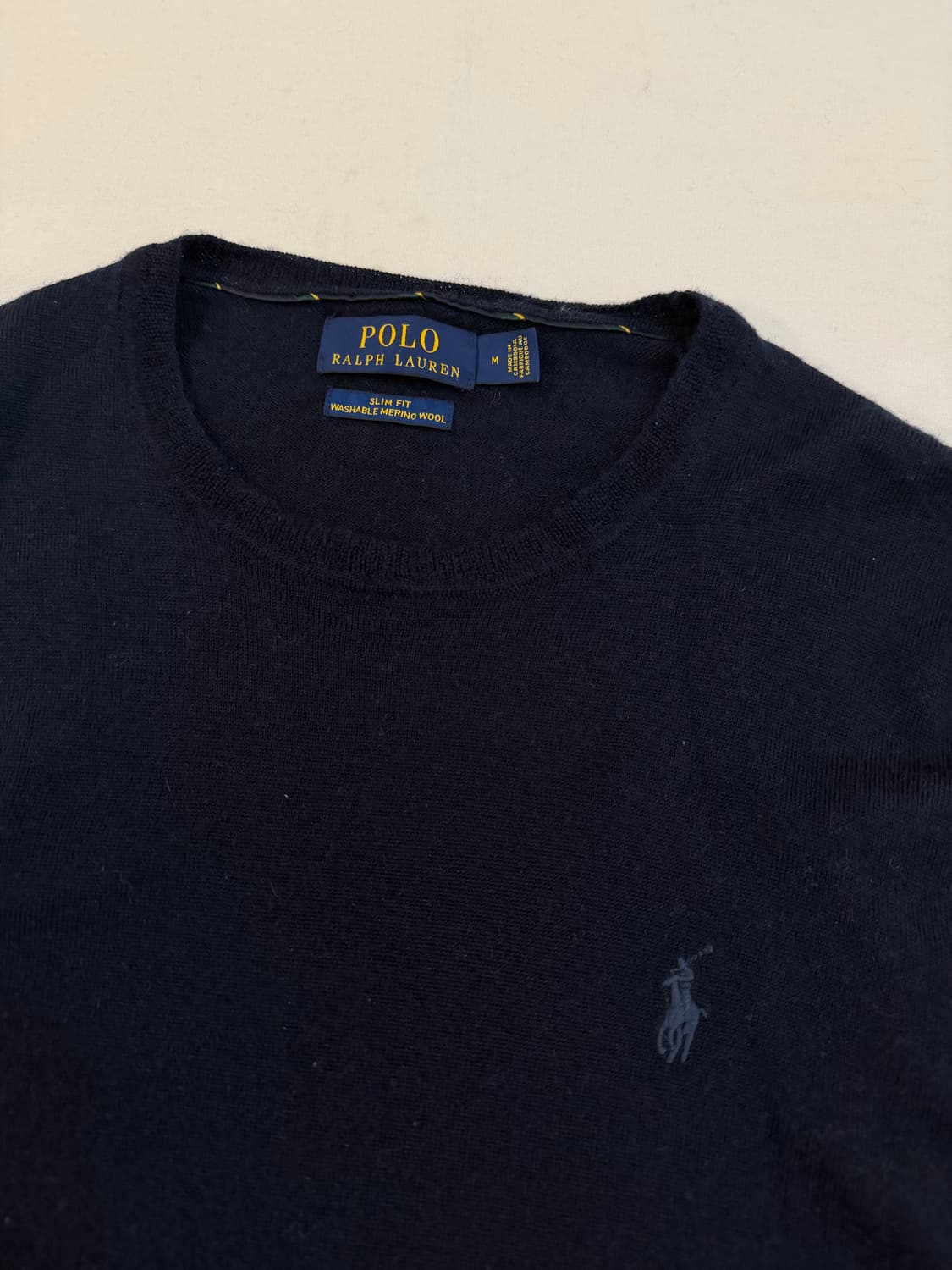 폴로 랄프로렌 메리노 울 니트 네이비 상품이미지2