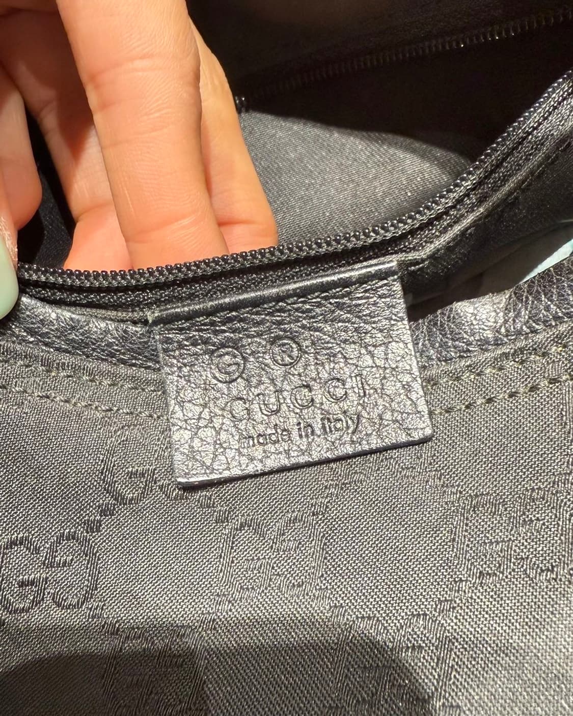 구찌 블랙 캔버스 호보 숄더백  상품이미지8