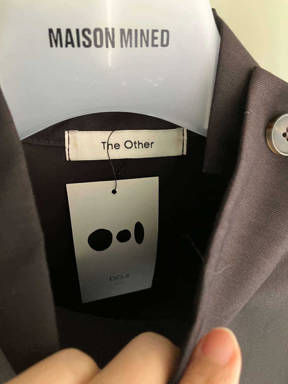 브라운 차이나카라 롱 슬리브 상품이미지5