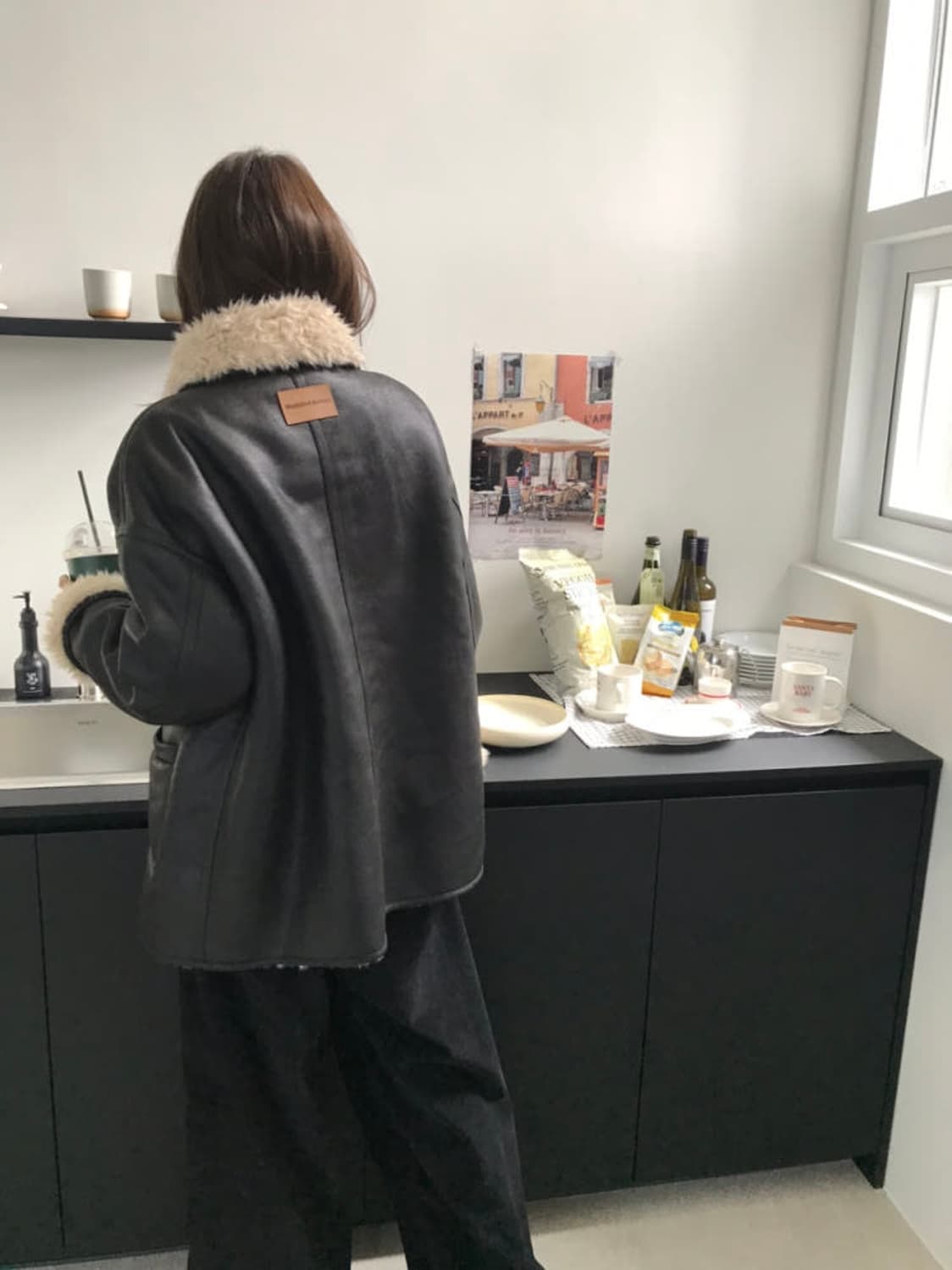 리버시블 퍼자켓 가죽자켓 퍼 무스탕 상품이미지9