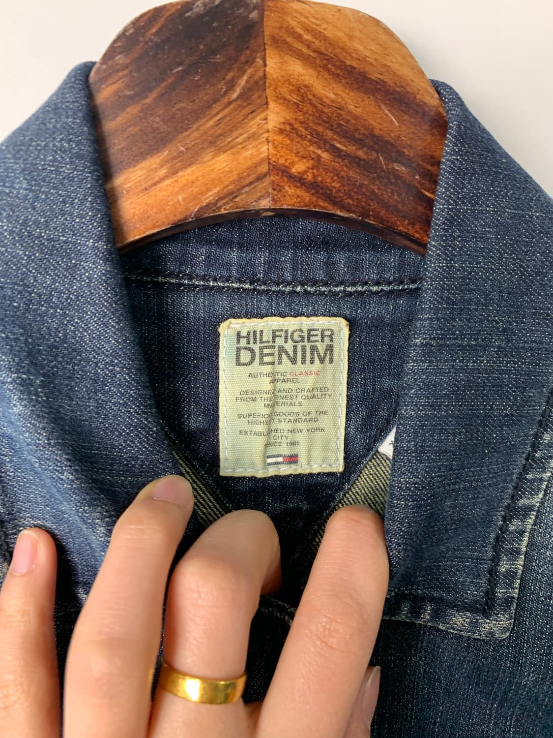 타미힐피거 포켓 워싱 데님 자켓 상품이미지7