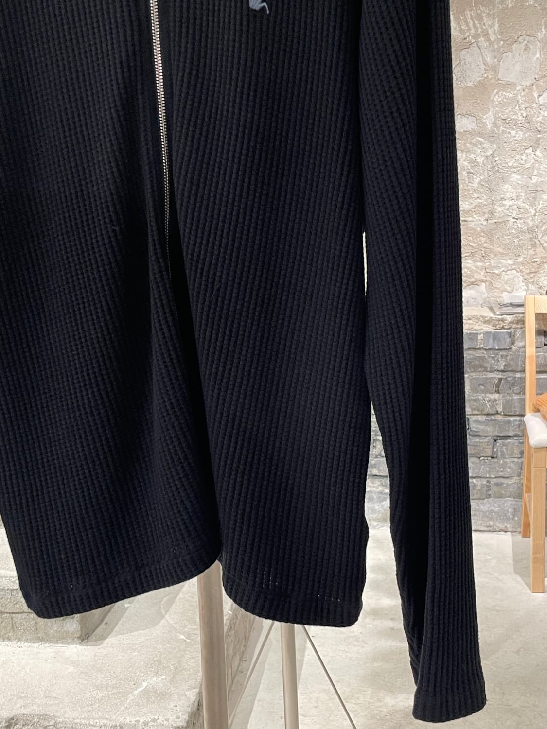 스투시 블랙 빅 써멀 와플 집업 자켓 상품이미지5