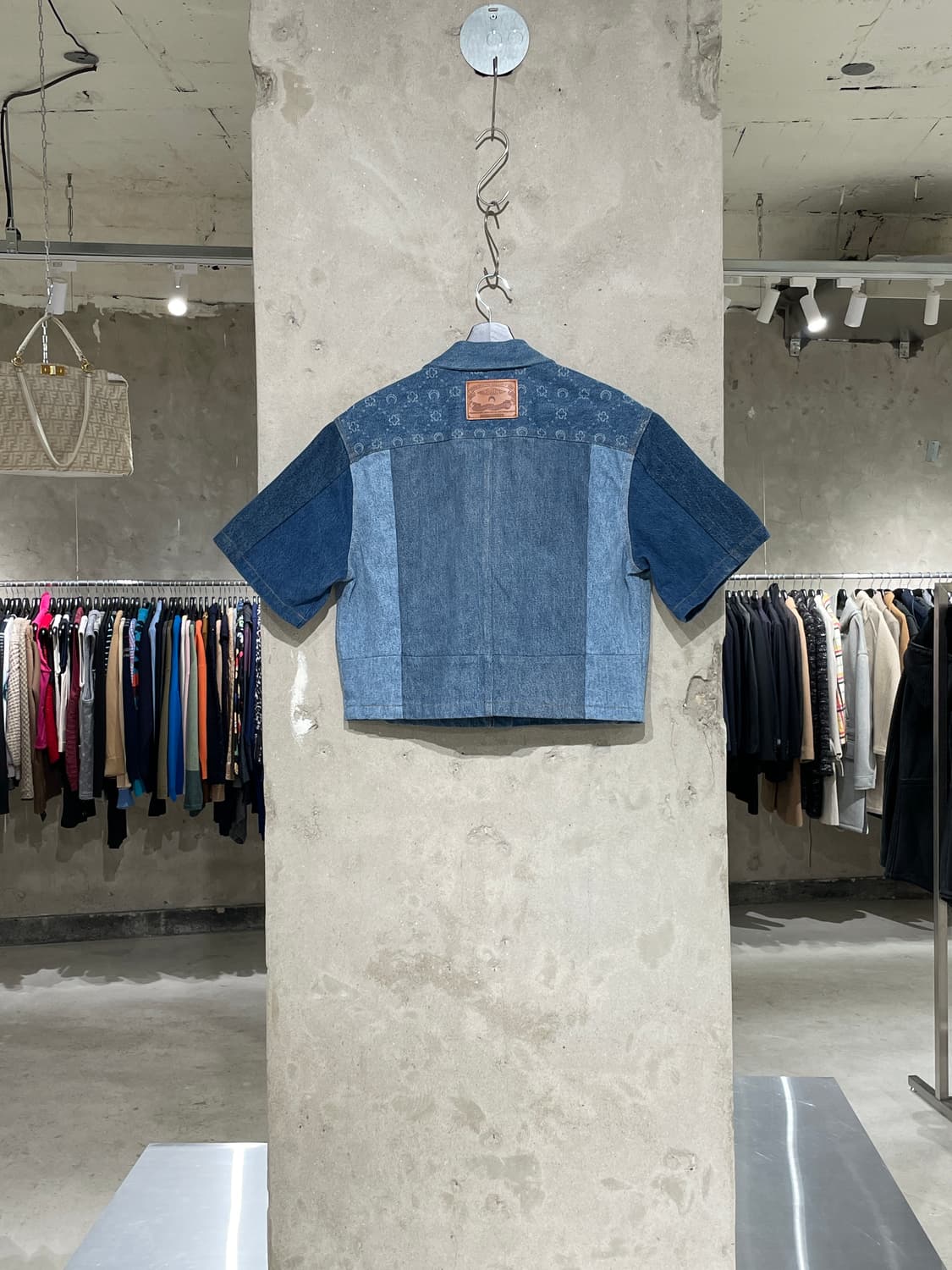 마린세르 톤 온 톤 스냅 버튼 데님 셔츠 상품이미지6