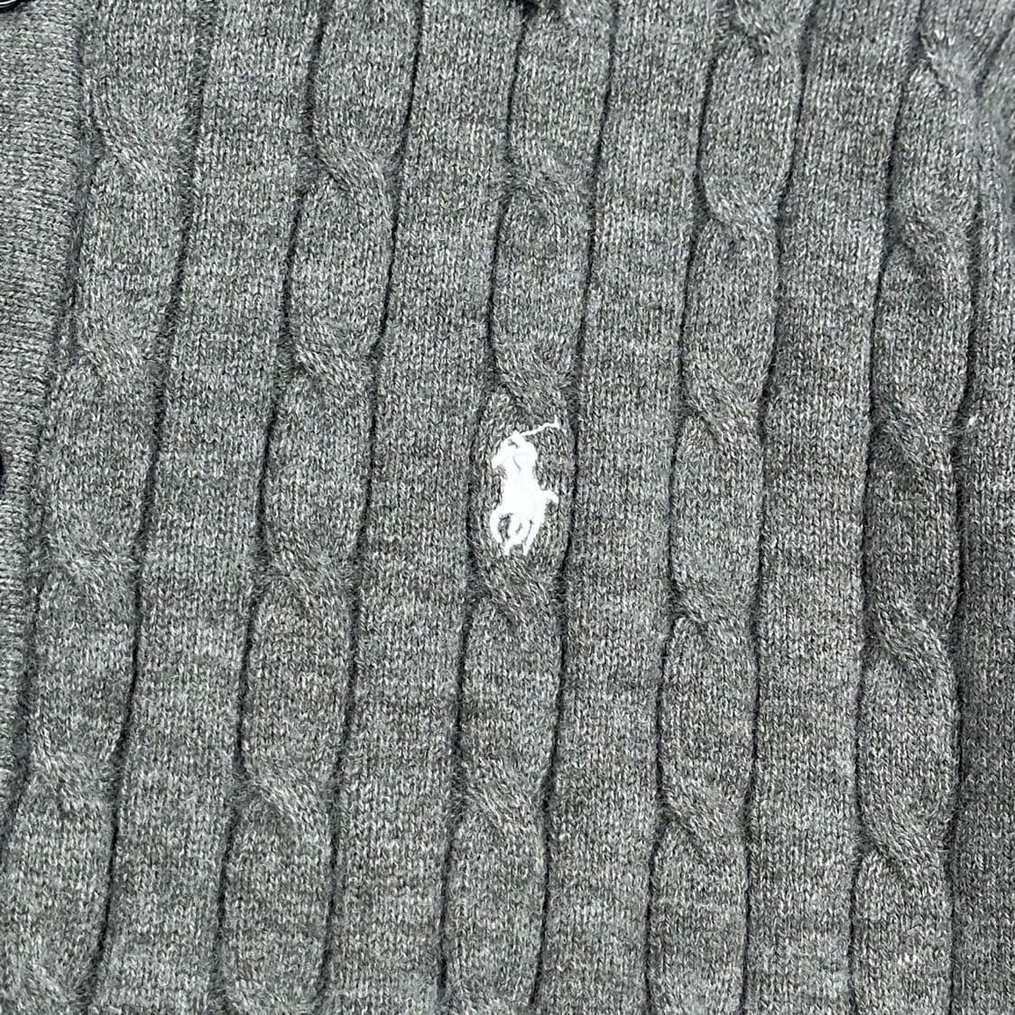 폴로 랄프로렌 포니 차콜 케이블 가디건 (L) 상품이미지3