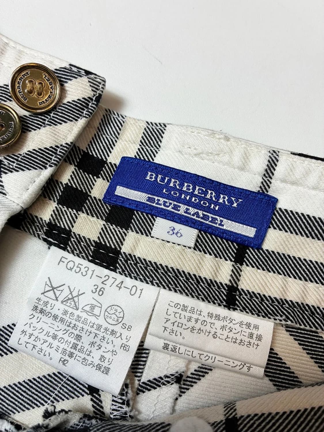 버버리 블루라벨 플리츠 미니 스커트 PN8344 상품이미지7