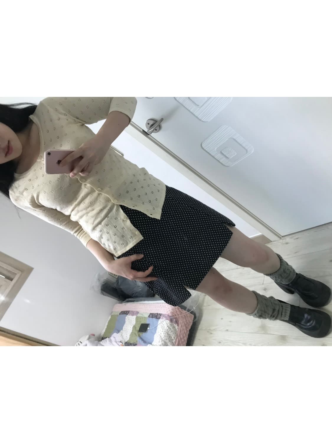 JPN punched mori cardigan 상품이미지1