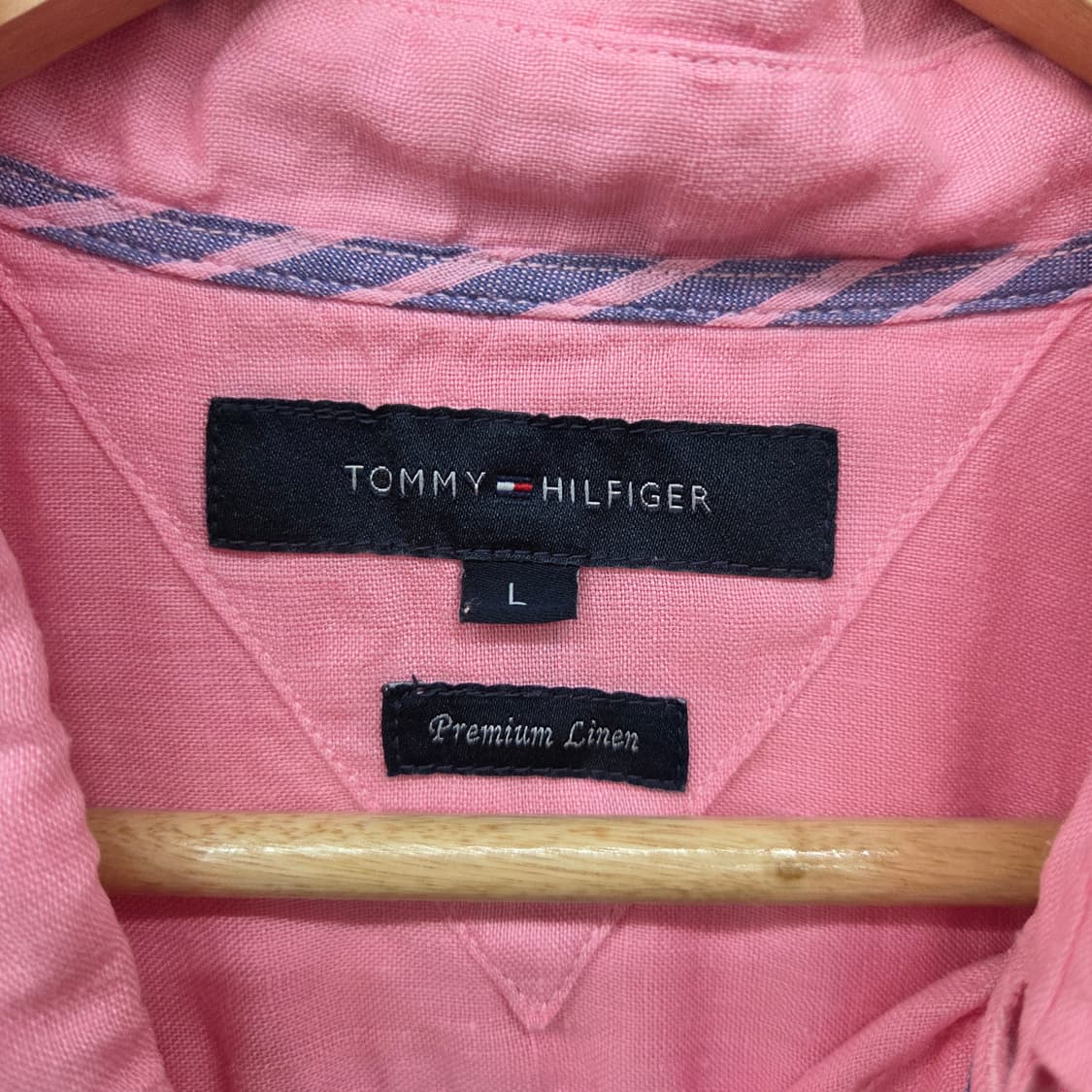 타미힐피거 핑크 셔츠 남방 남L 상품이미지4