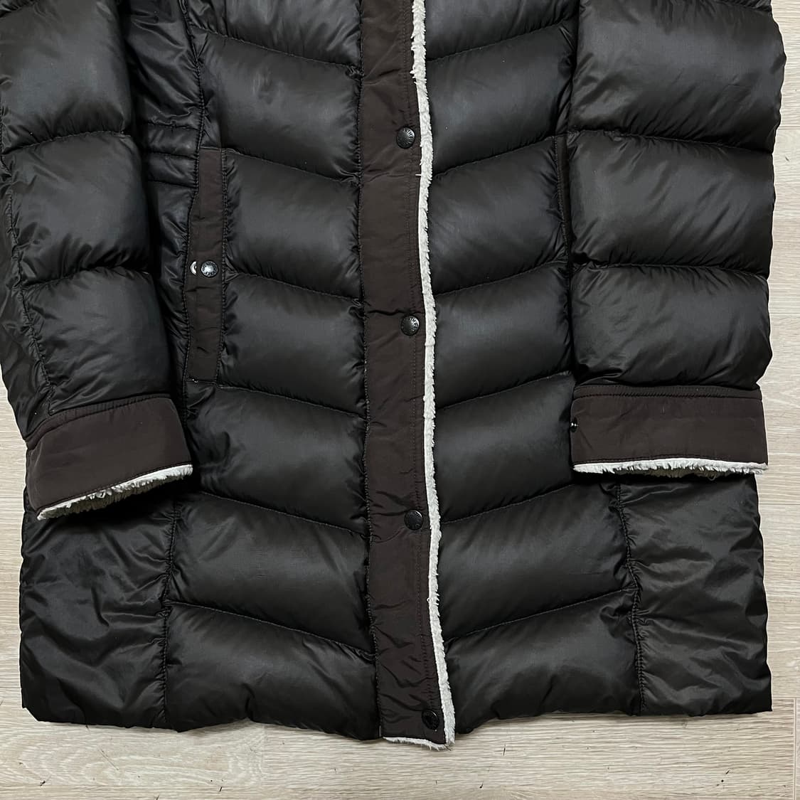 노스페이스 여성 화이트라벨 구스다운 퀼팅 하이넥 패딩 점퍼 XL/95 상품이미지3