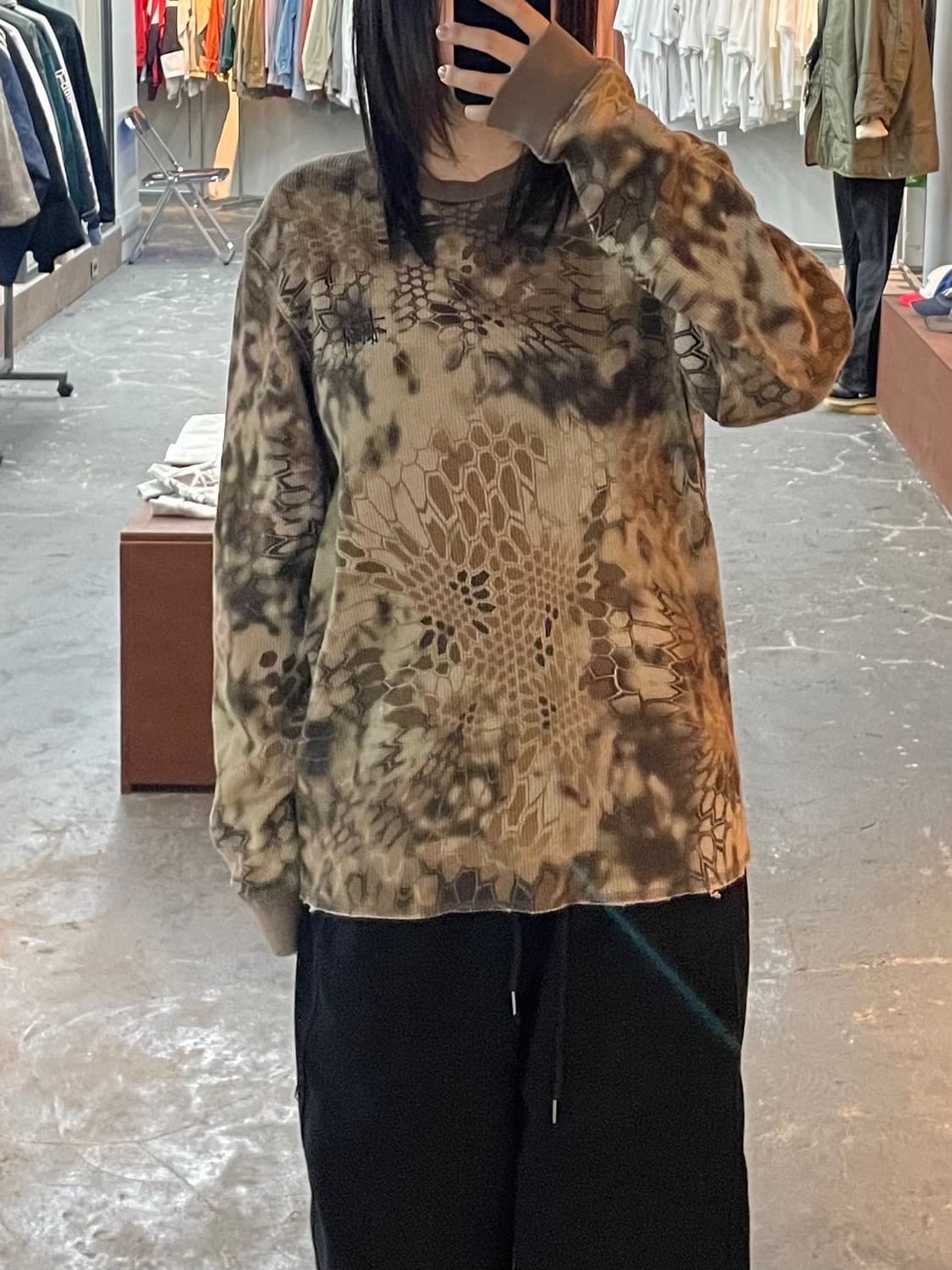 스투시 크립텍 카모 롱 슬리브 써멀 하이랜더 H1528 상품이미지1