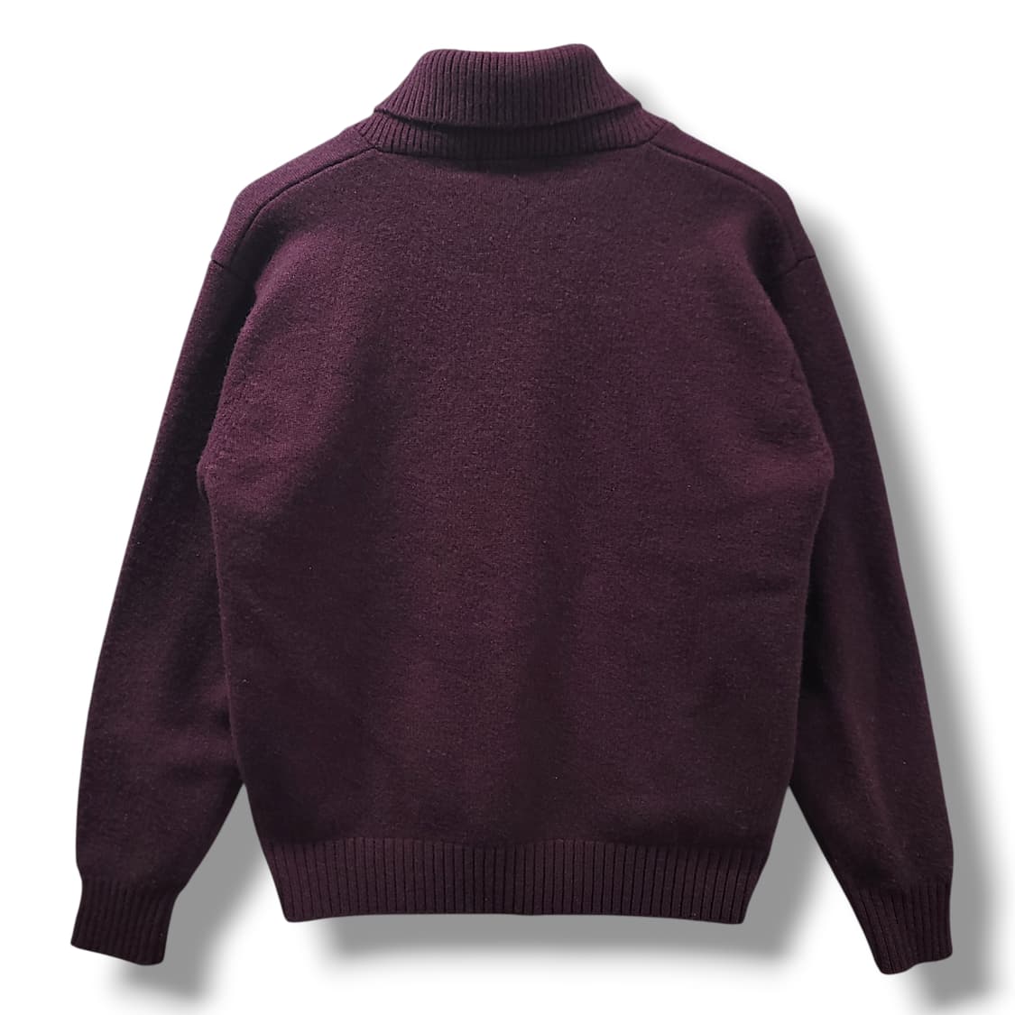 [105] 빈폴 버건티 숄카라 클래식 빈티지 모 니트 상품이미지2