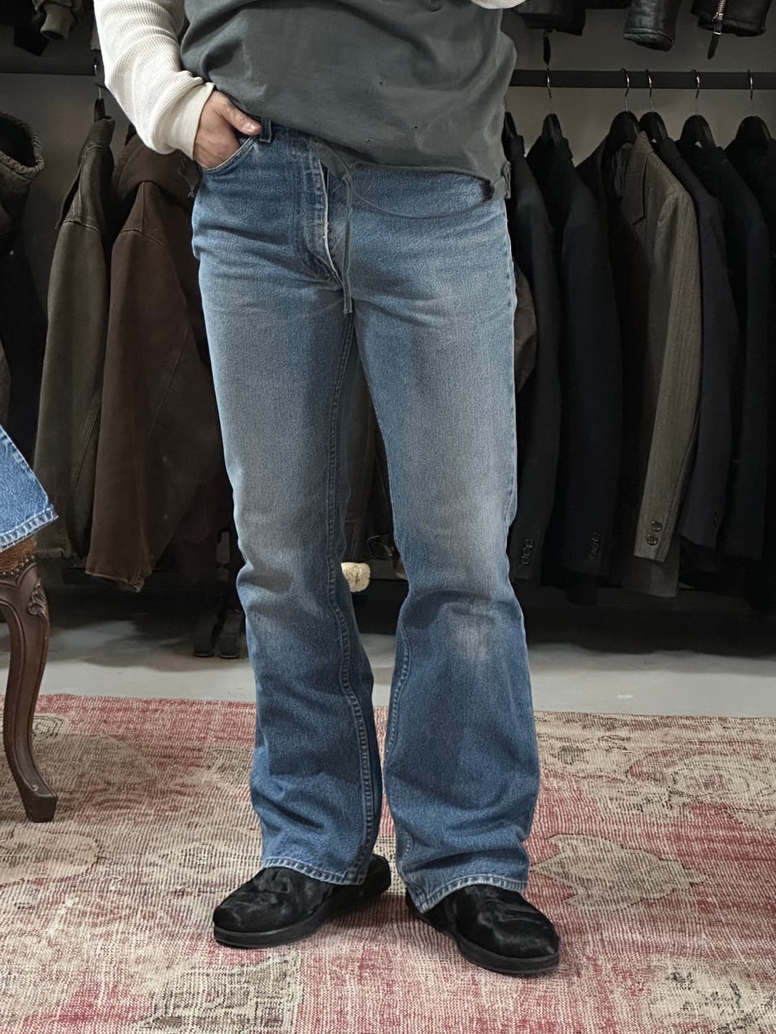 80's USA Made 리바이스 517 부츠컷 플레어진 상품이미지3