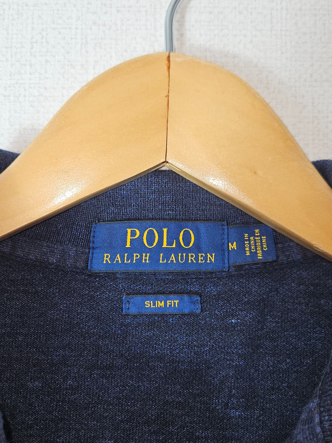 폴로 랄프로렌 신형 네이비 카라티 반팔 피케티 슬림핏 M 남성 정품 상품이미지4