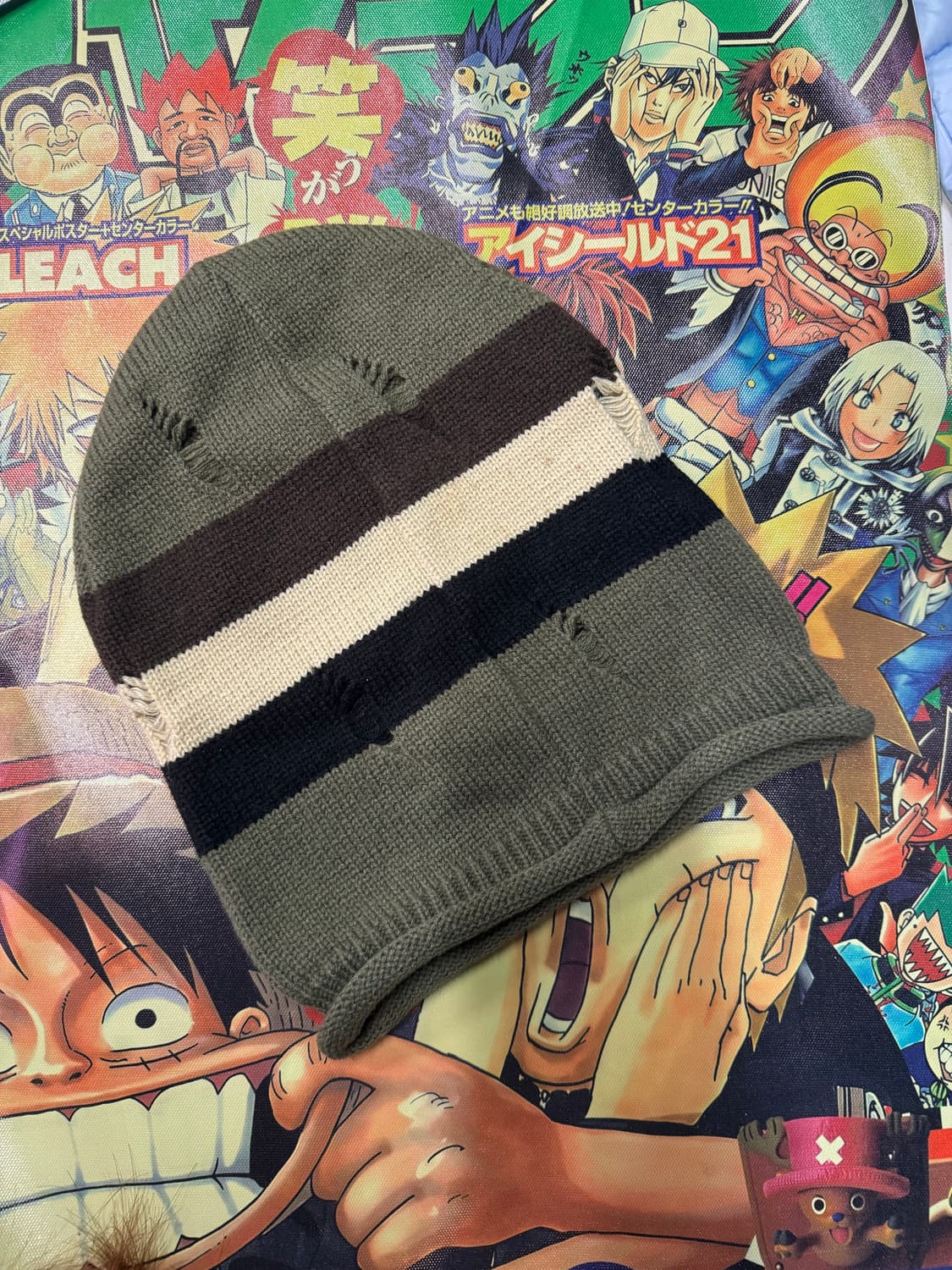 F/ VonDutch 본더치 스트라이프 니트 비니 상품이미지2