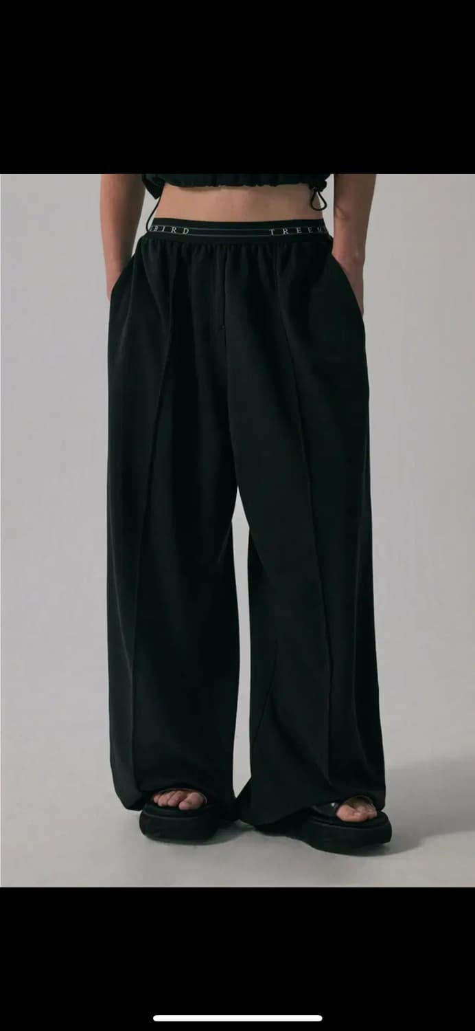 트리밍버드 Banding Sweat Set-Up Pants [Black] 상품이미지2