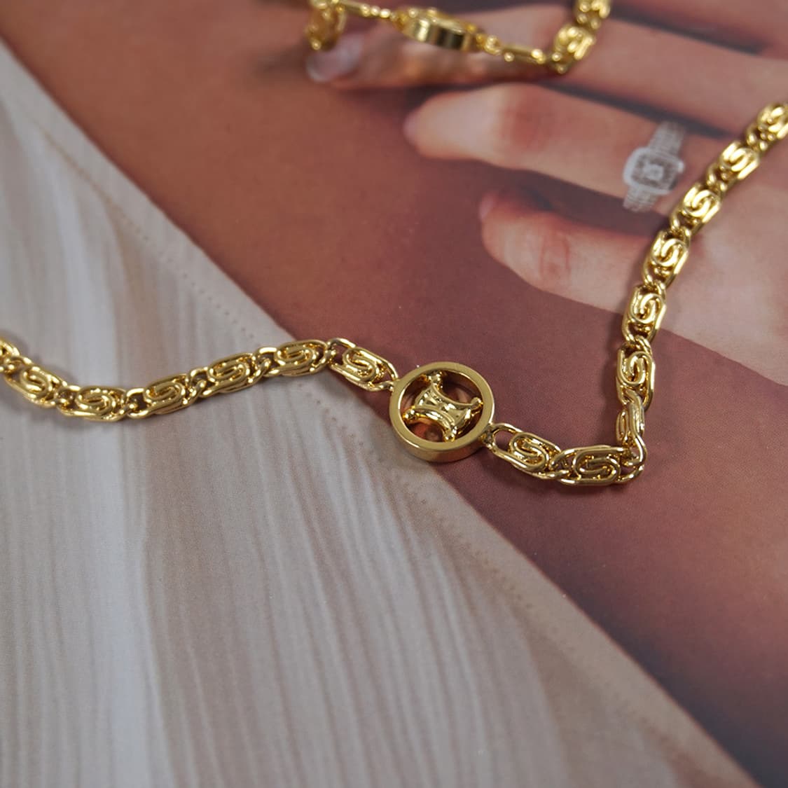 셀린느 트리오페 체인 롱 목걸이 상품이미지3