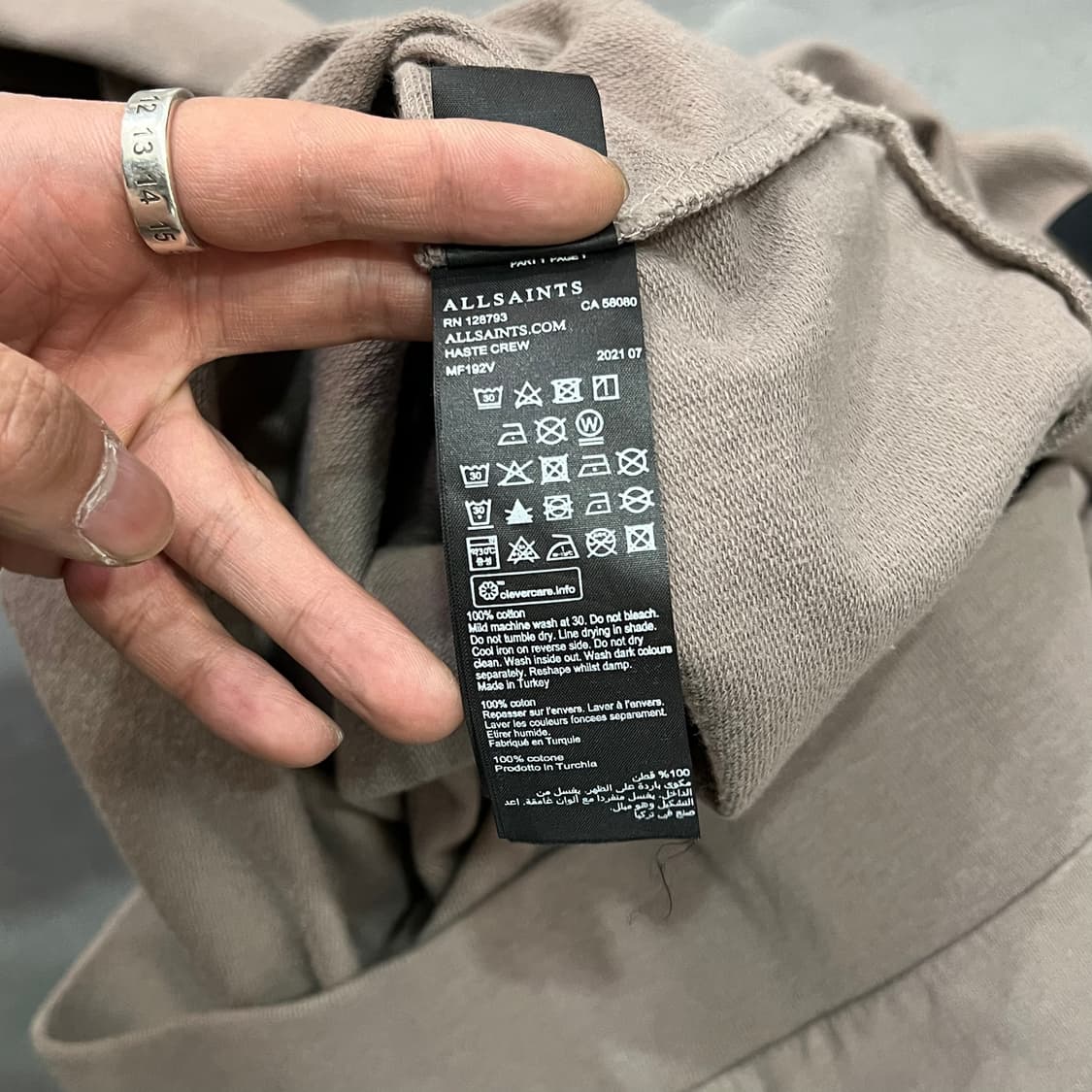  올세인츠 베이직 맨투맨 y14775 상품이미지8