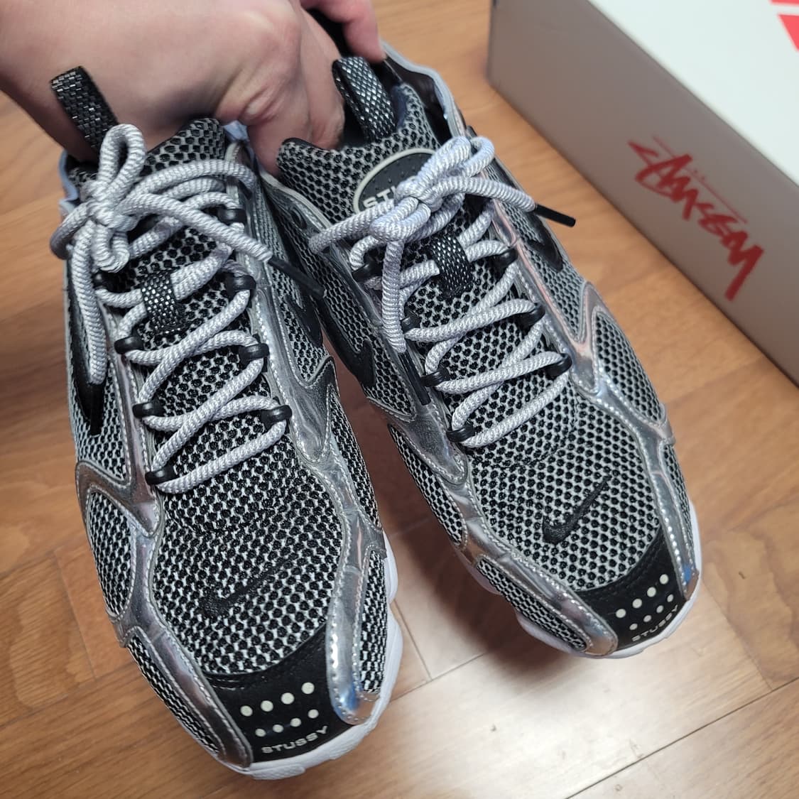 나이키 스투시 에어줌 스피리돈 케이지 블랙 상품이미지6