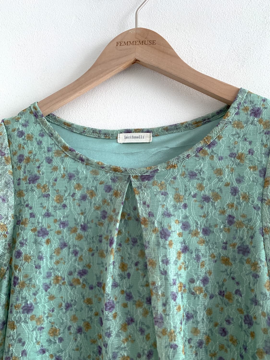 Flower Embroidery Frill Ribbon T 상품이미지3