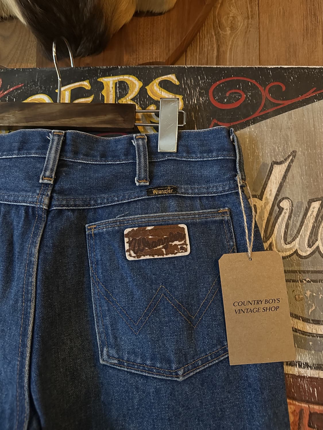 70s Vintage Wrangler Boots Denim Pants 상품이미지7