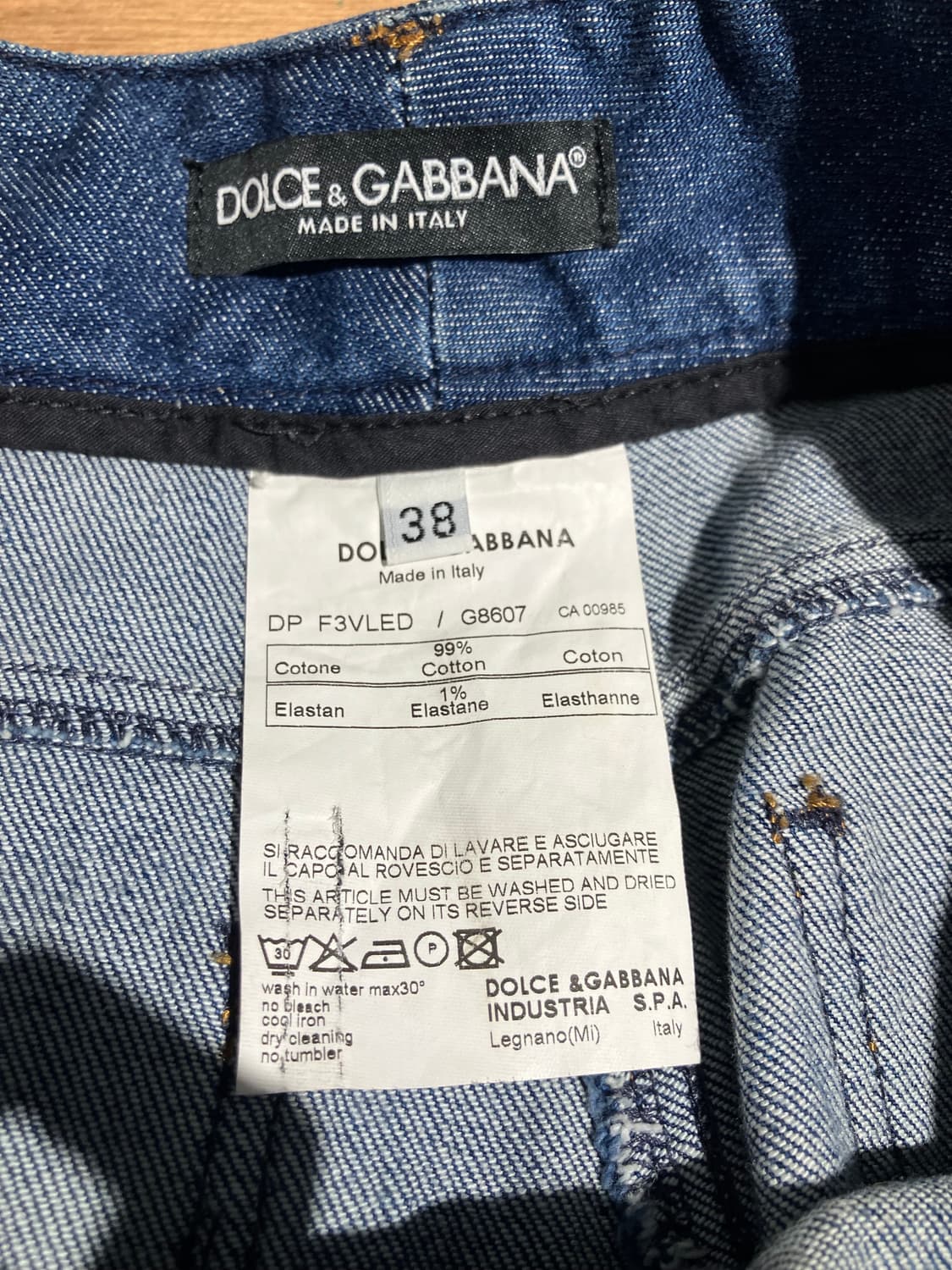 28) Dolce&Gabbana 인디고 스트레이트 데님 팬츠 상품이미지8