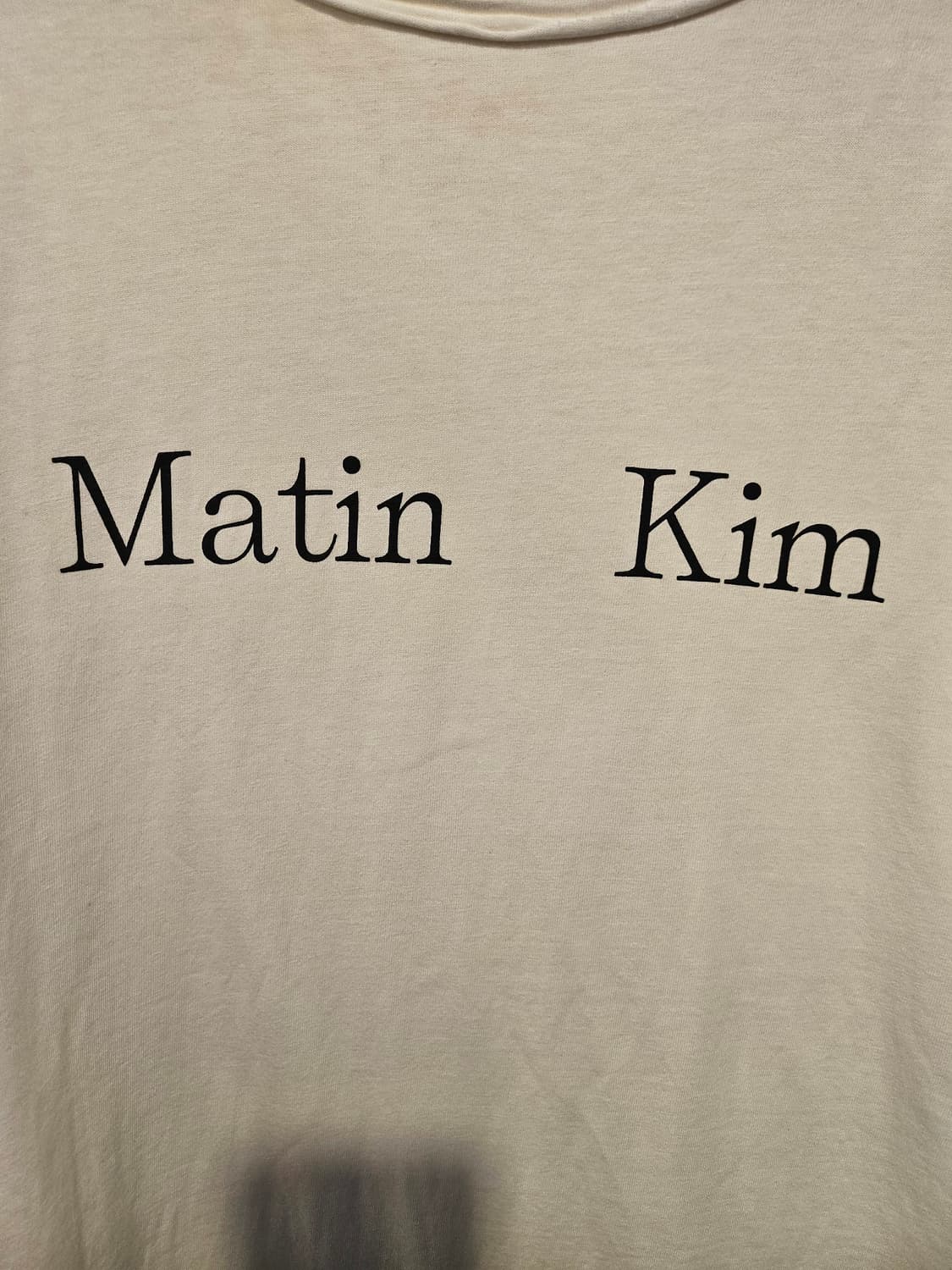 마뗑킴 화이트 로고 반팔티 상품이미지2
