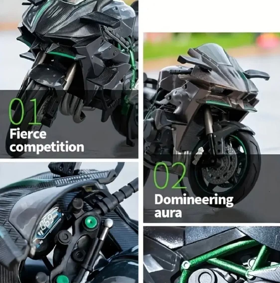 가와사키 닌자 H2R 다이캐스트 모형 상품이미지5