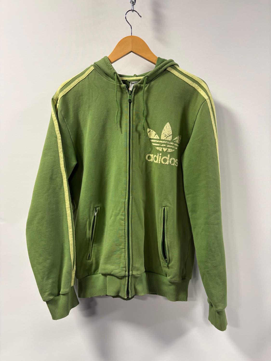 아디다스 90's 올드스쿨 말차 후드집업 상품이미지3