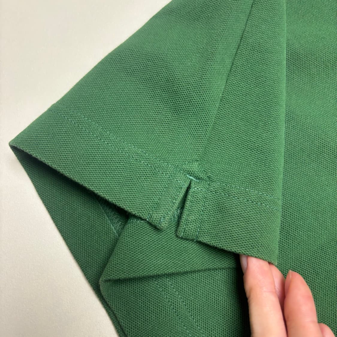 라코스테 피그먼트 그린 크록패치 하프버튼 트임 카라넥 PK 피케 반팔 상품이미지2