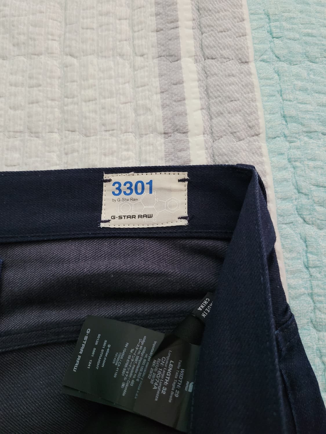 지스타로우 Gstarraw. 3301 스트레이트 인디고 블루진 30사이즈 상품이미지5