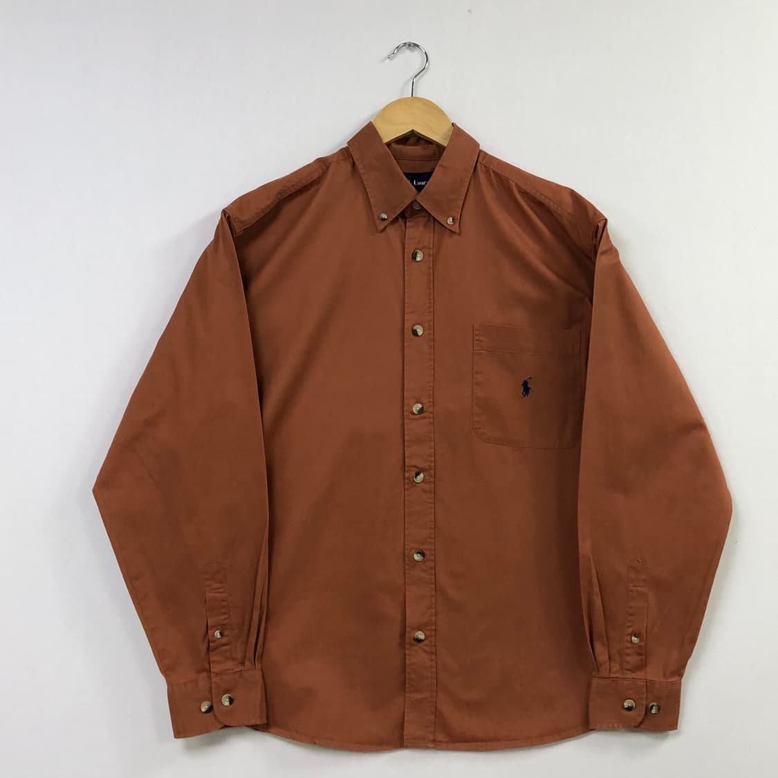 L 폴로 솔리드코튼 셔츠 상품이미지2