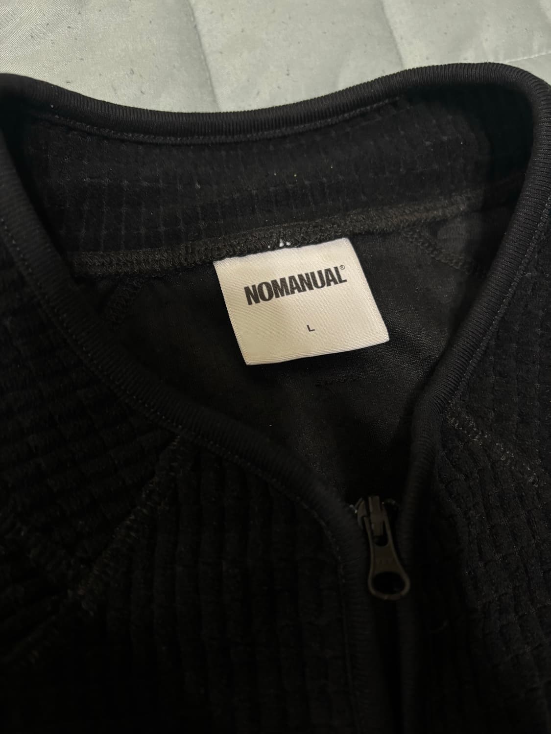 노메뉴얼 와플니트 블랙 새상품(네고불가)L 상품이미지2