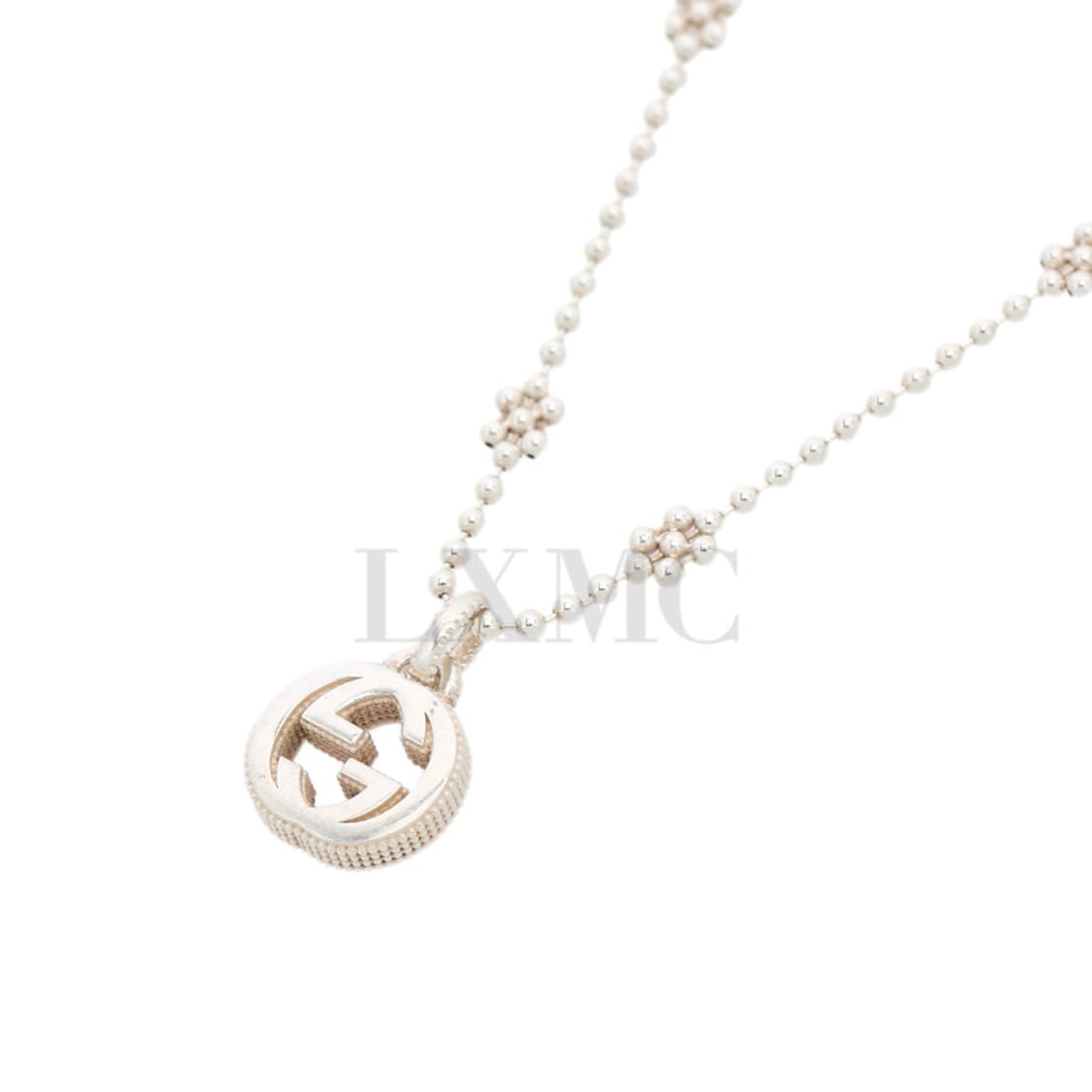 구찌 인터로킹 플라워 GG 로고 목걸이 실버 네크리스 479221 상품이미지6