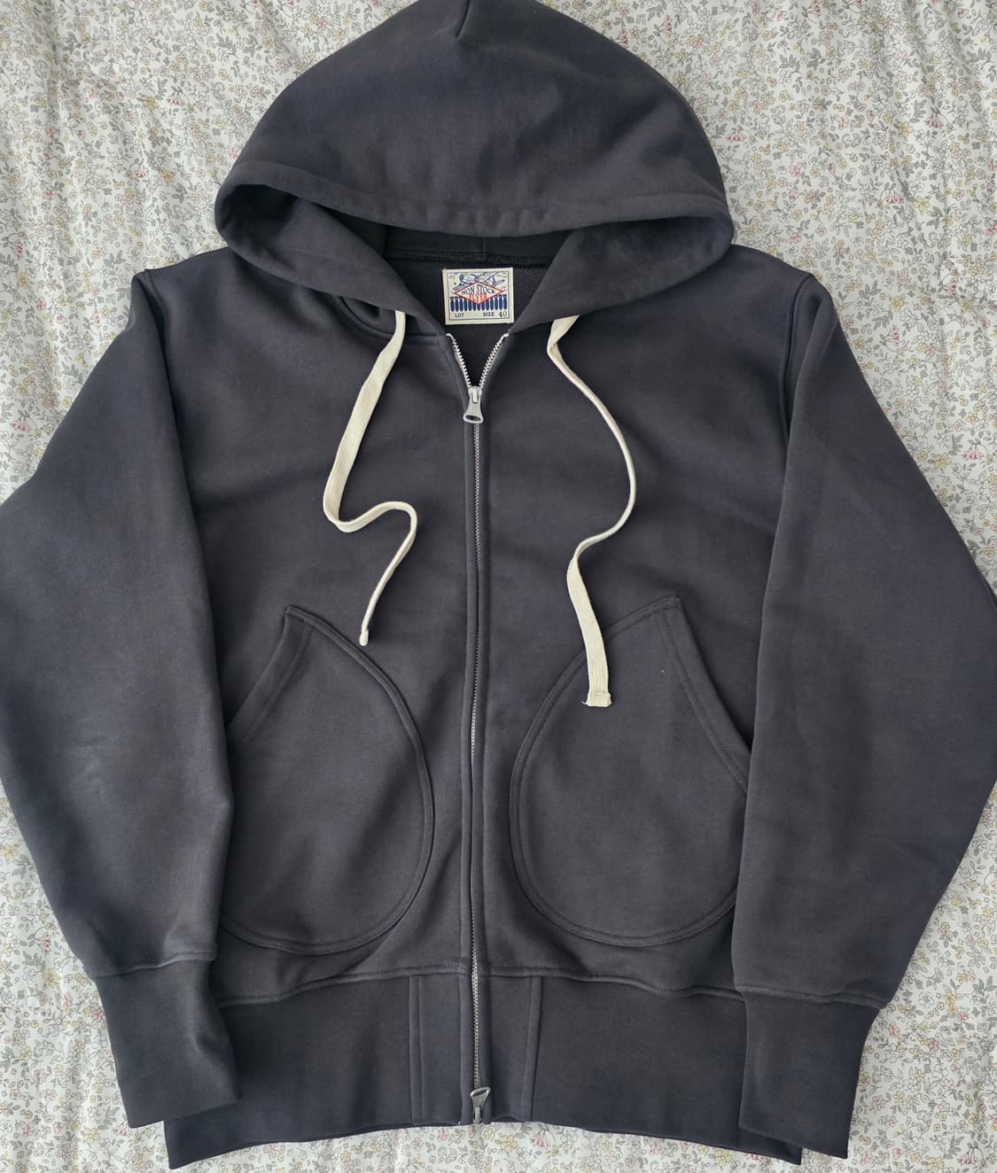 브론슨(BRONSON) 2Way Zip-Up 후드티 다크 그레이 (L) 상품이미지1