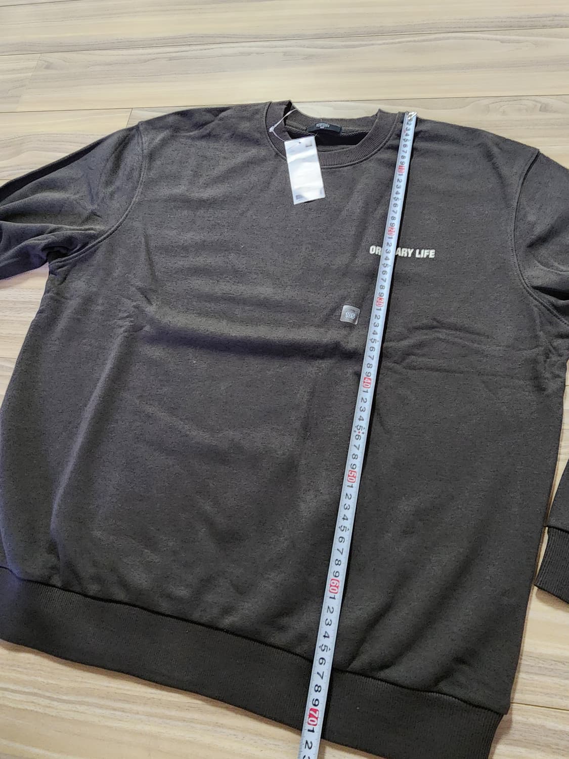 탑텐맨투맨티셔츠105사이즈다크카키 상품이미지6