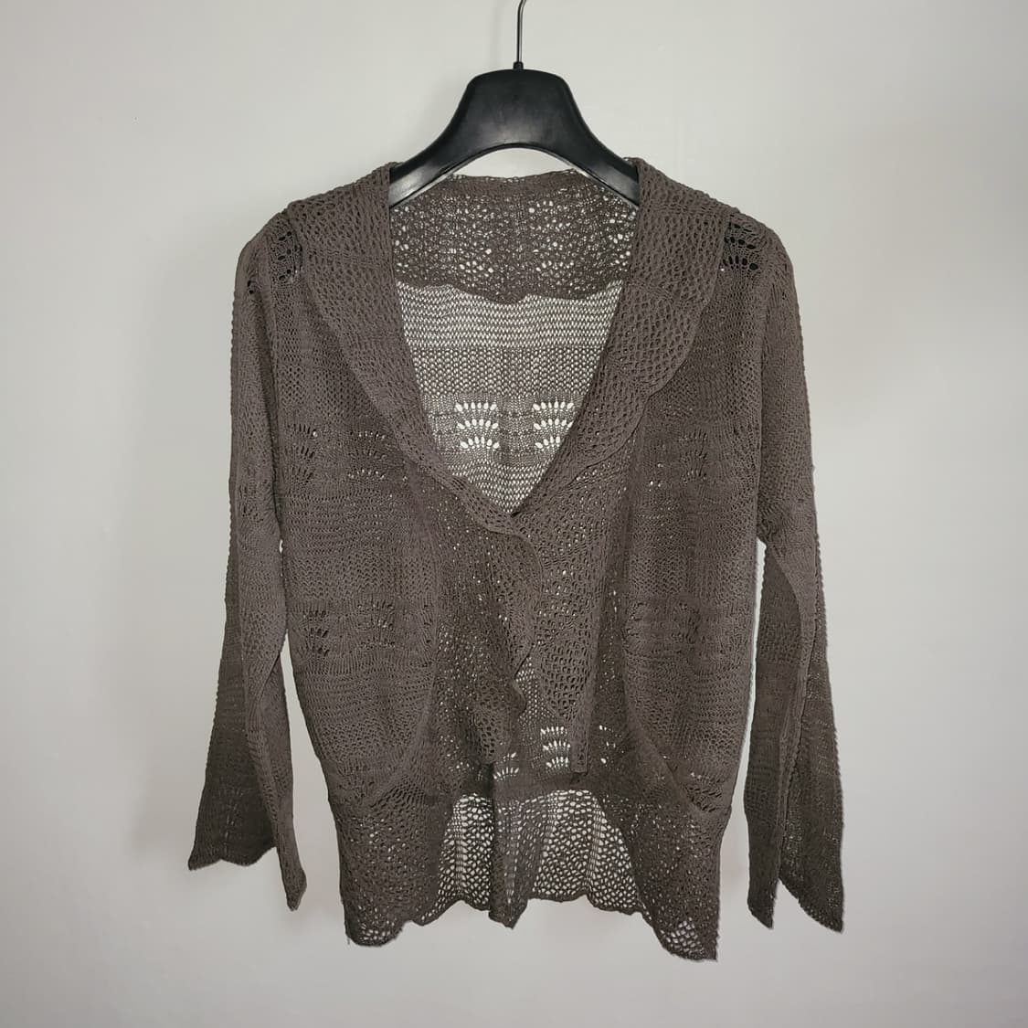 그레이브라운 그런지 프릴 가디건 상품이미지1