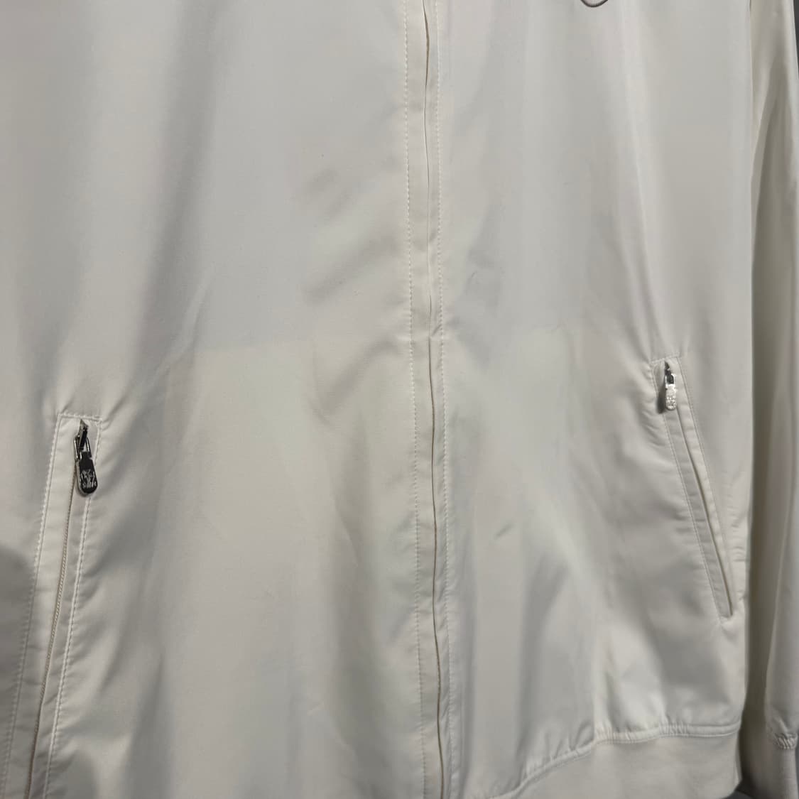 [정품] 브루넬로 쿠치넬리 25FW 엠블럼 로고 집업 블루종 자켓 XL 상품이미지6